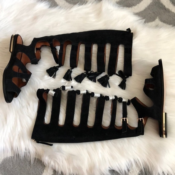 Rebecca Minkoff Summer Tall Gladiator Sandal Black - Picture 3 of 8